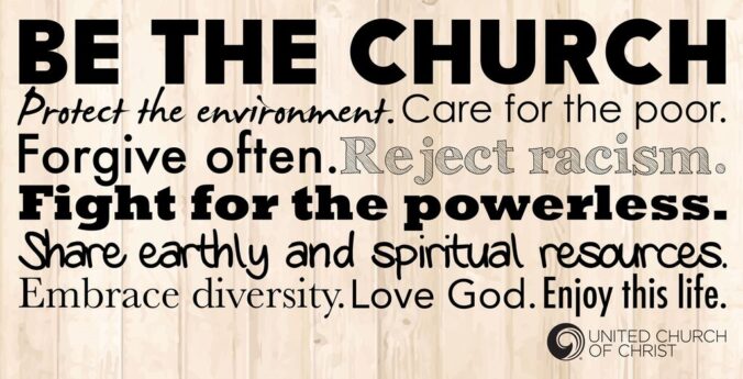 Be the church - United Church of Christ